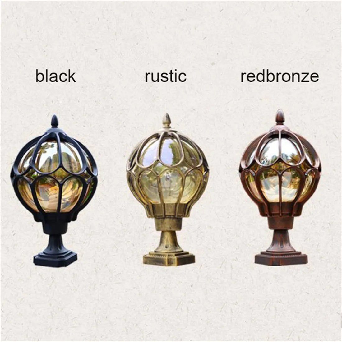 Wasserdichte Outdoor Säule Lampe, Vintage Wand Post Licht, Retro Garten Landschaft Lampe, villa led Outdoor Garten Lampe Glas Lampenschirm
