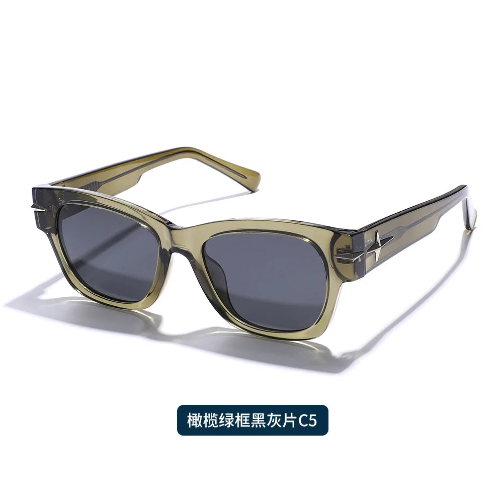 Rechteckige Sonnenbrille für Damen, Retro-Fahrbrille, 90er-Jahre-Vintage-Mode, schmaler quadratischer Rahmen, UV400-Schutz
