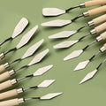 7/14Pcs Edelstahl Ölgemälde Messer Set Künstler Handwerk Spachtel Palette Messer Mischen Messer Schaber Kunst Werkzeuge