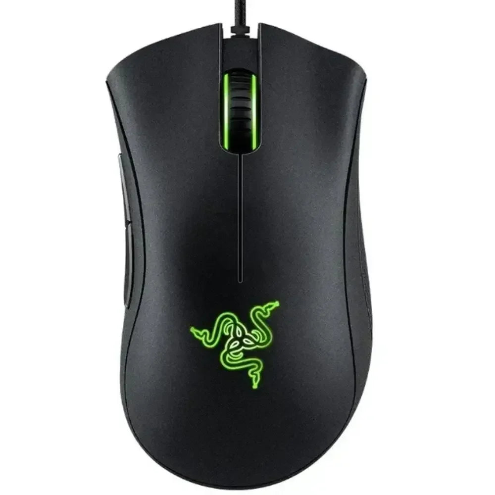 Razer DeathAdder Essential Gaming-Maus, 6400 DPI, optischer Sensor, 5 programmierbare Tasten – mechanische Schalter, seitliche Griffe aus Gummi