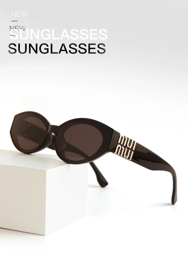 2025 Glamouröse Mode-Sonnenbrille für Damen Luxuriöse Ovale Designer-Brille für Herren Trendige Klassische Marken-Unisex-Brille UV400-Schutz
