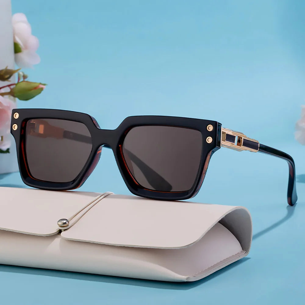 Luxus Vintage 2025 Design Quadratische Sonnenbrille Für Männer Mode Übergroßen Anti-Reflektierende UV400 Driving Shades Frauen Brillen