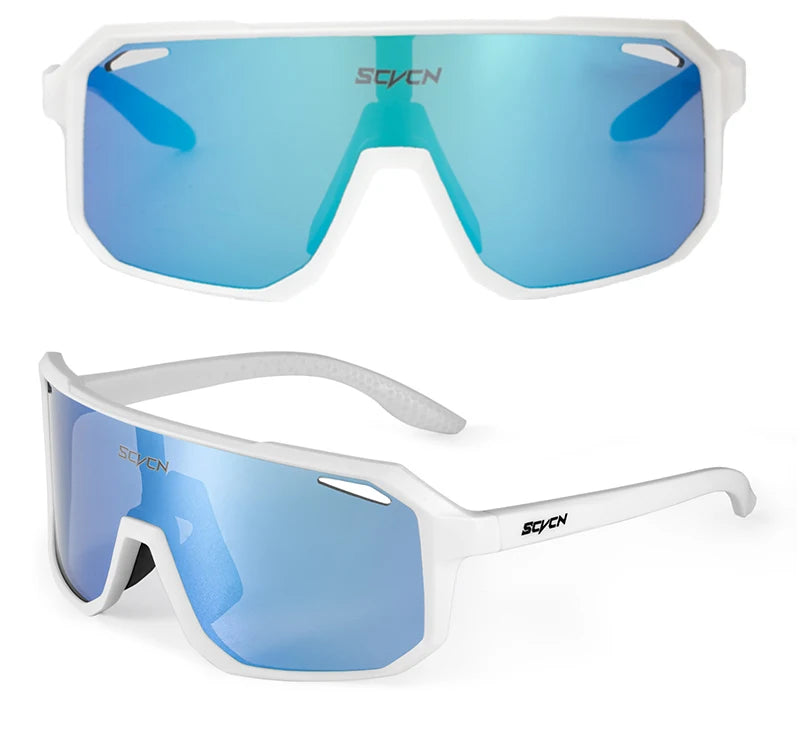 SCVCN Fahrradbrille, Fahrrad, Mountainbike, Wandern, Camping, Golf, UV400, Sonnenbrille, Sportschutzbrille für Männer und Frauen, Baseball