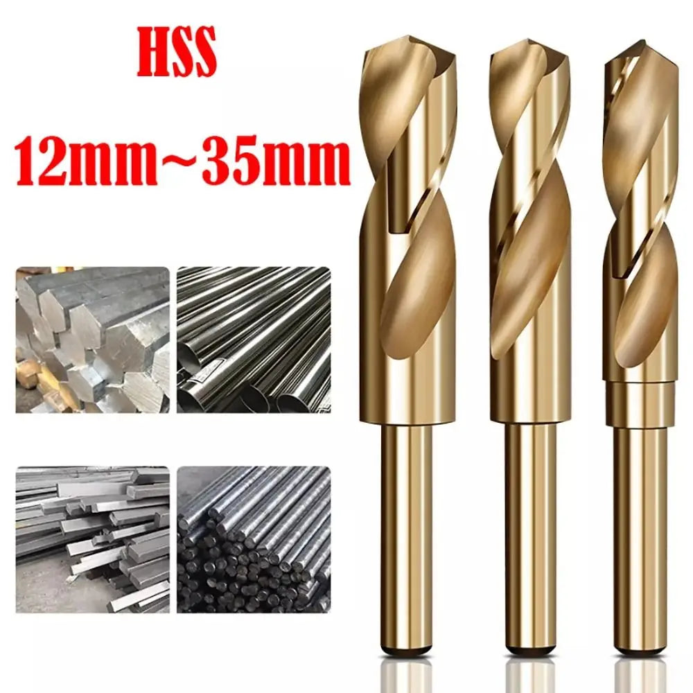 Tragbare 12mm-35mm Spiralbohrer Spiral-Hss-Kobalt bohrer langlebige Multifunktions-Kobalt bohrer mit reduziertem Schaft