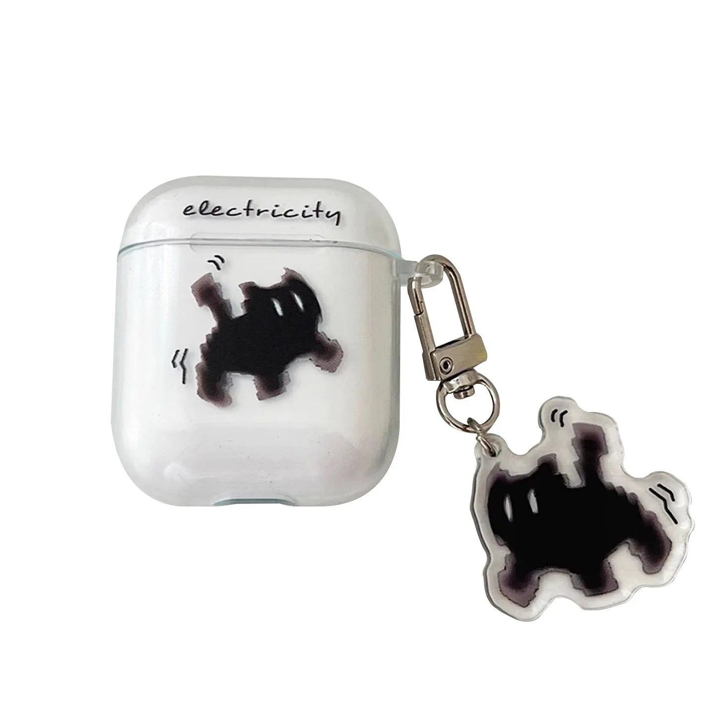 Drahtlose süße Katze schwarze Ladebox für AirPods 4 Pro 3 2 1 Pro3 Hülle transparente Silikon-Kopfhörerhüllen für Airpods Pro 2