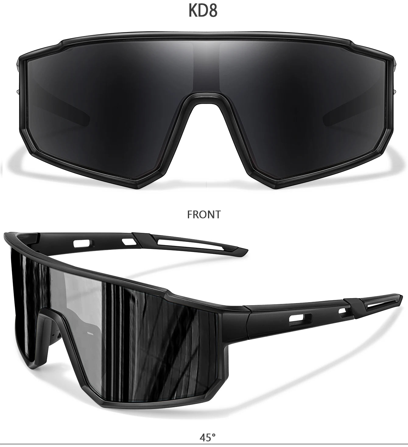 Trendige Angel-Sonnenbrille für Damen und Herren, lässige, winddichte Brille mit UV-Schutz für Outdoor-Sportarten, Laufen, Radfahren