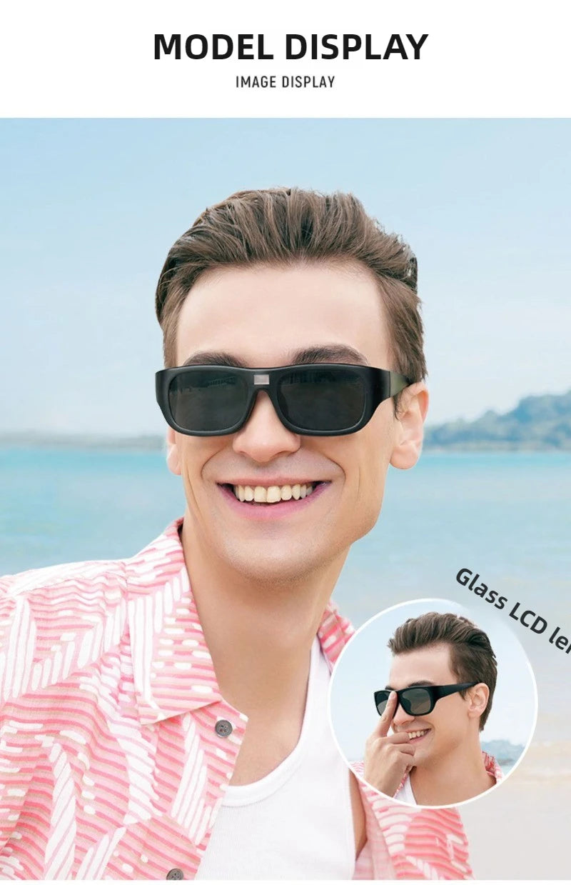 Sportreiten 0,1 s Intelligente photochrome Sonnenbrille für Männer TR90 Farbwechsel Polarisierte Linsenschirme UV400 Angeln Sonnenbrille