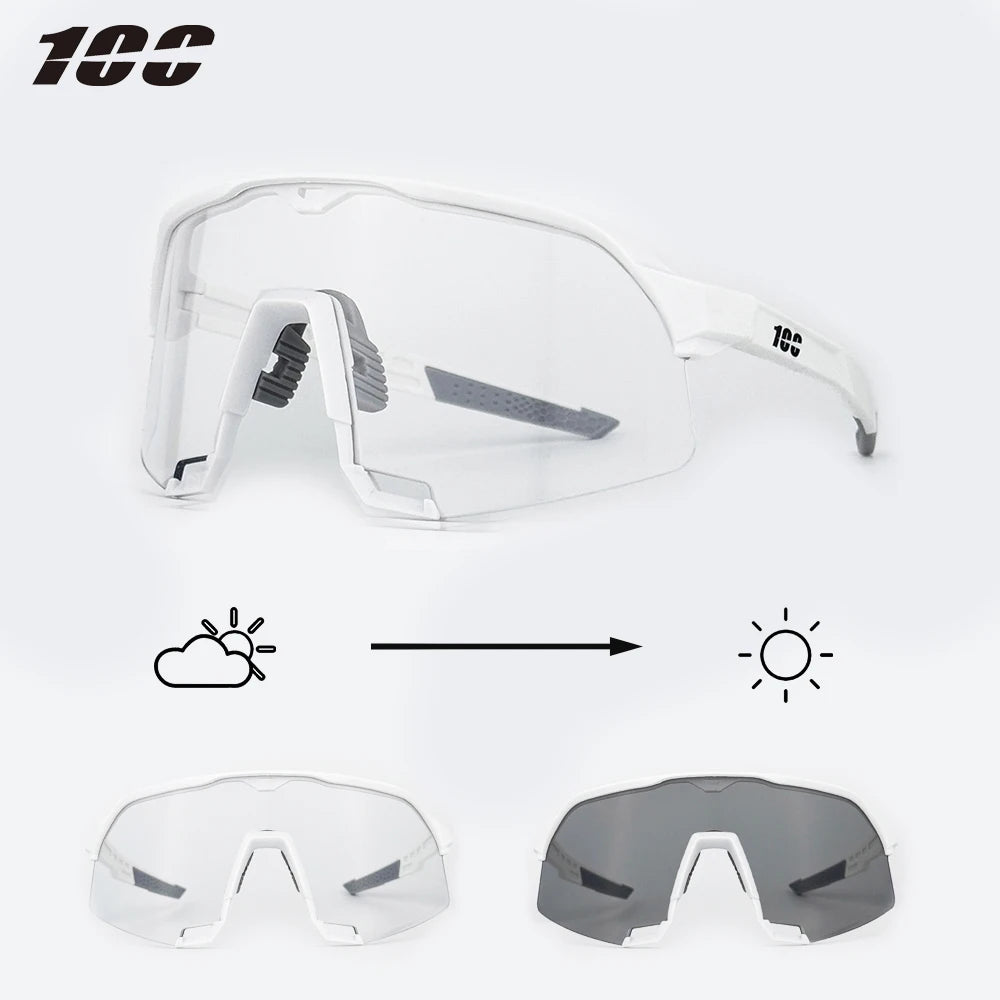 100 Radfahren Sonnenbrillen UV400 TR90 Sport Fahrrad Brille MTB Mountainbike Angeln Wandern Reiten Brillen für Männer Frauen Sport