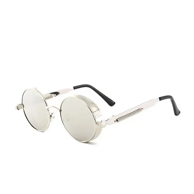 Klassische Steampunk Sonnenbrille Männer Frauen Retro Gothic Runde Herren Sonnenbrille Mode Punk Party Fahr schirme Lunette de Soleil