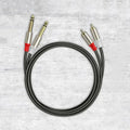 6,35 mm auf Cinch-Kabel Dual 1/4 TS-Stecker auf Dual-RCA-Stecker Stereo-Audiokabel für Gitarre AV-Receiver Lautsprecher Verstärker Heimkino