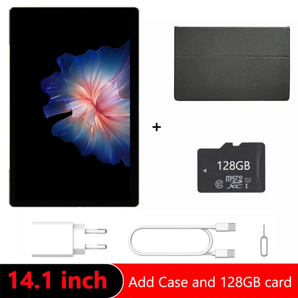 Globale Version 14,1 Zoll Tablet PC Großer Bildschirm 1920x1080 Octa Core MT6769 12+256GB Tablet 14 Zoll Android 14 Game Study PAD
