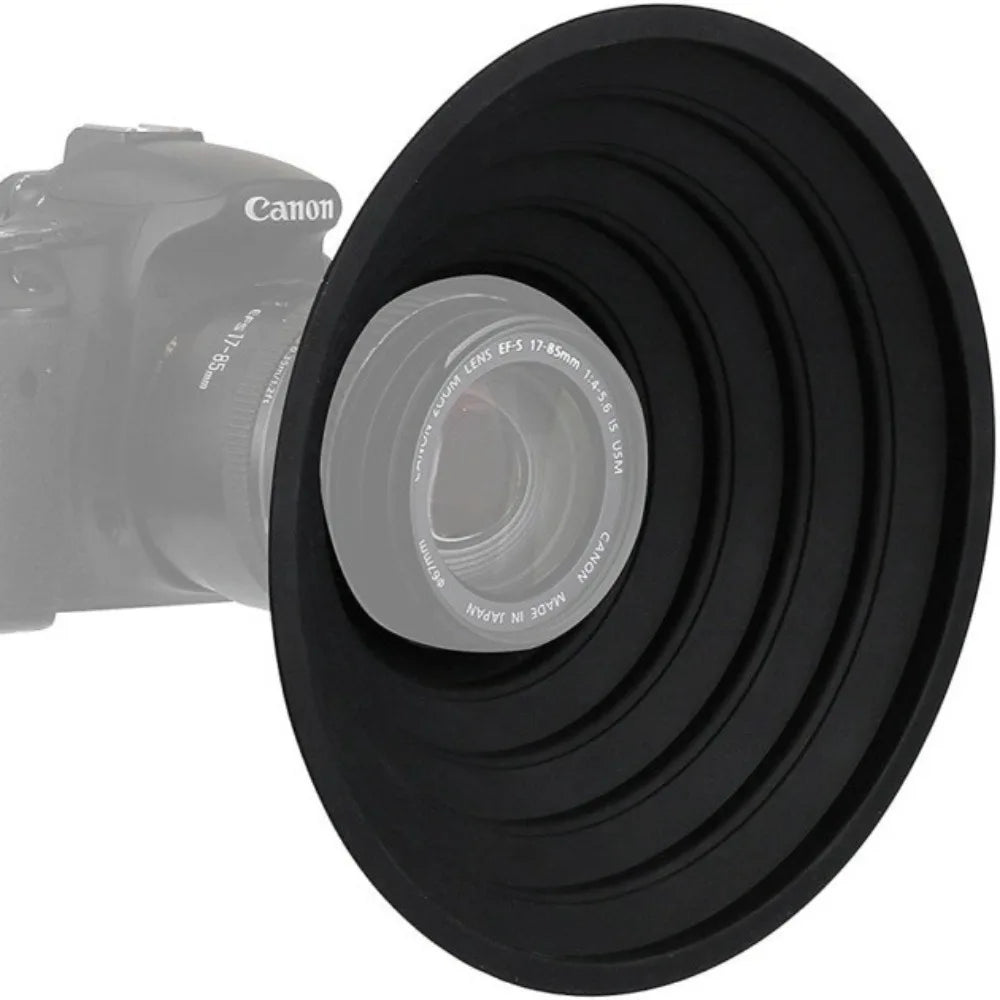 Silikon linsen haube faltbare Anti reflex kamera Gegenlicht blende Anti-Glas durchmesser 53mm ~ 72mm,73mm ~ 88mm reversibler Linsen schirm