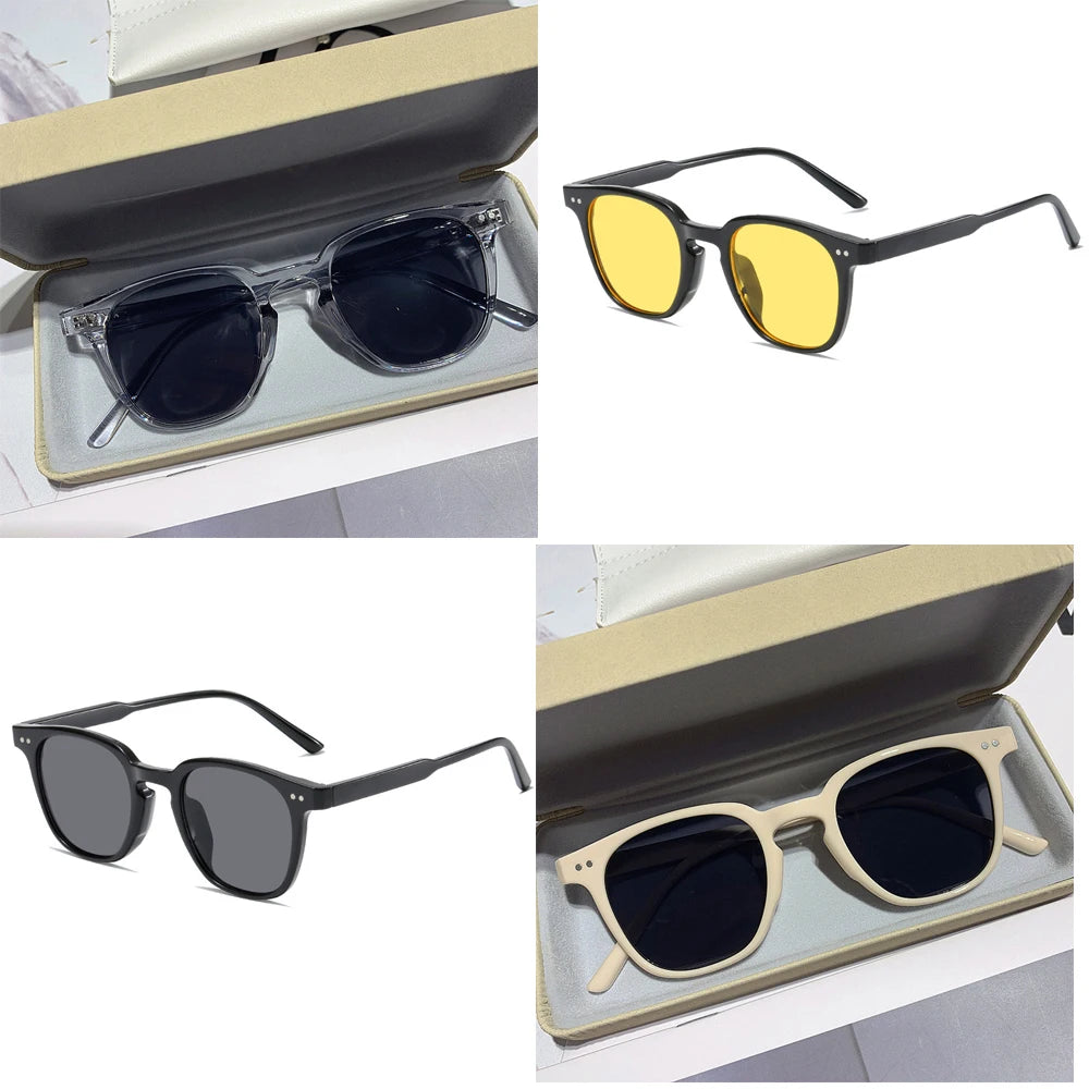 Neue Vintage Quadratische Sonnenbrille für Damen und Herren Luxusmarke Kleine Runde Sonnenbrillen Kleine Brillen für Männer und Frauen