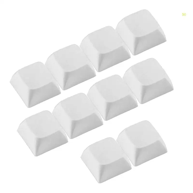 10PCs 1U XDA Profil Keycap Set Multi Farbe PBT Blank Tastenkappen Mechanische Tastatur Installation Dropshipping