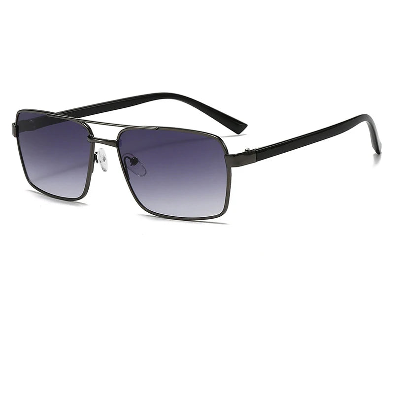 Quadratische Sonnenbrille für Männer und Frauen, modisch, klassisch, Retro, Vintage, Trenddesign, braune Gläser, UV400-Sonnenbrille, männliche und weibliche Brillen, 2026