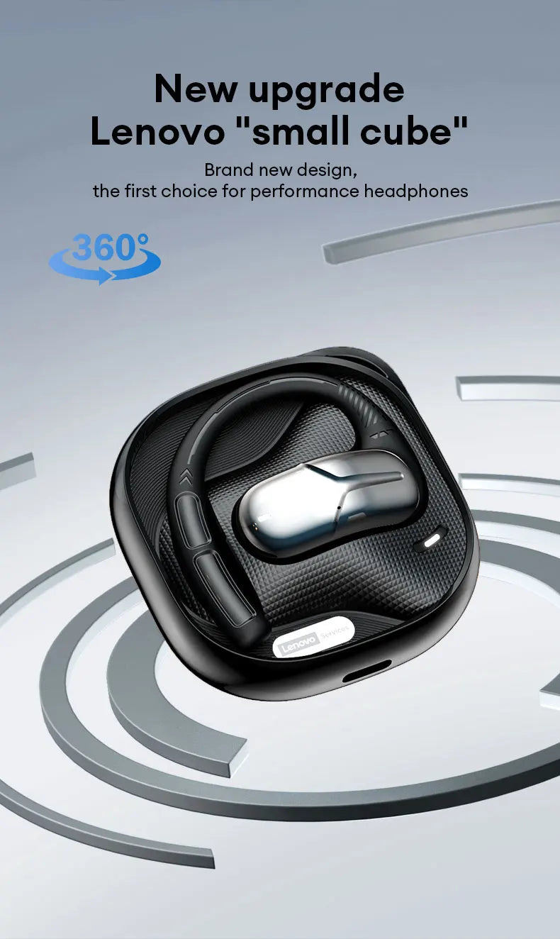 Neue Lenovo AC101 OWS Bluetooth 6.0 Kopfhörer ENC Geräuschunterdrückung Kabellose Ohrhörer Lange Akkulaufzeit Surround Sound Sport-Ohrhörer