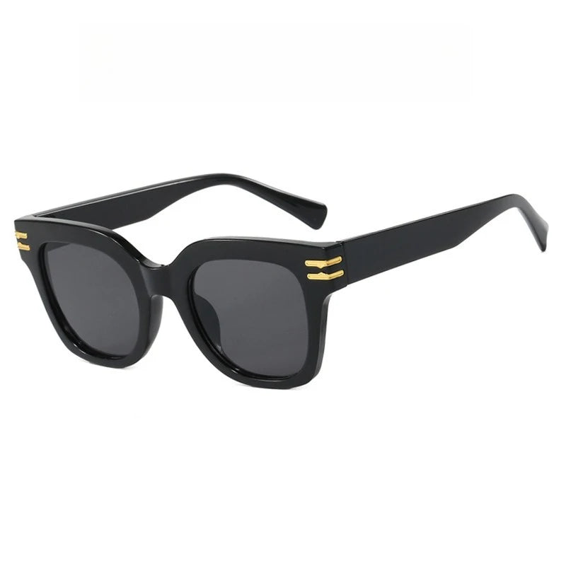 Quadratische, übergroße Sonnenbrille 2025, trendige Premium-UV-blockierende Fahrsonnenbrille für Männer und Frauen, Persönlichkeit, Unisex-Brillenschirme