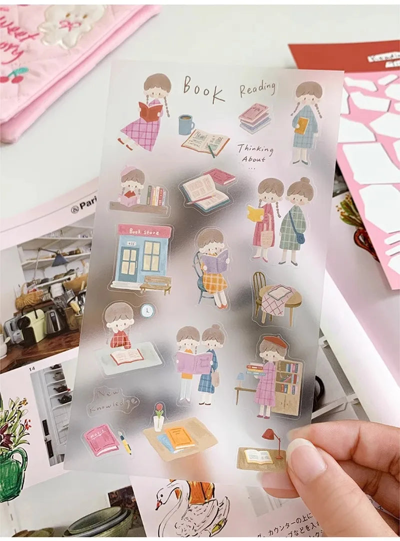 ZZOTON's Daily Wear, Washi Pet Tape, gestanzter Aufkleber, Rollenpapiermaterial