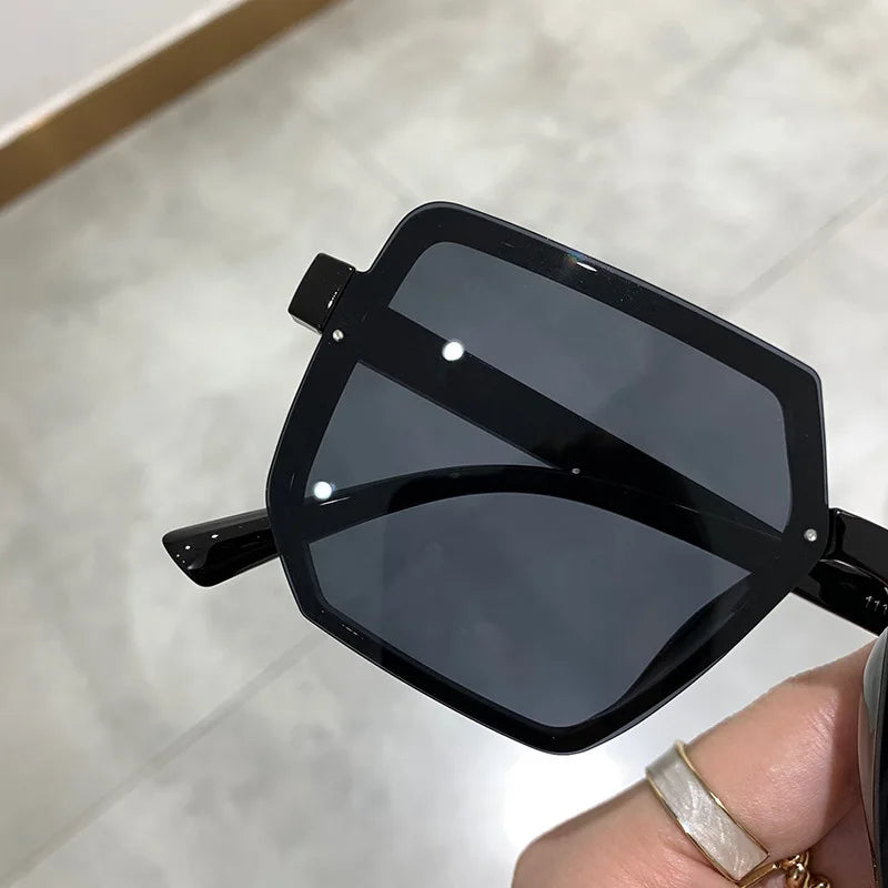 Große Rahmen Vintage Sonnenbrille Frauen Männer Marke Quadrat Sonnenbrille Retro Brillen Goggle für Männlich Weiblich Polygon Sonnenbrille ﻿ ﻿