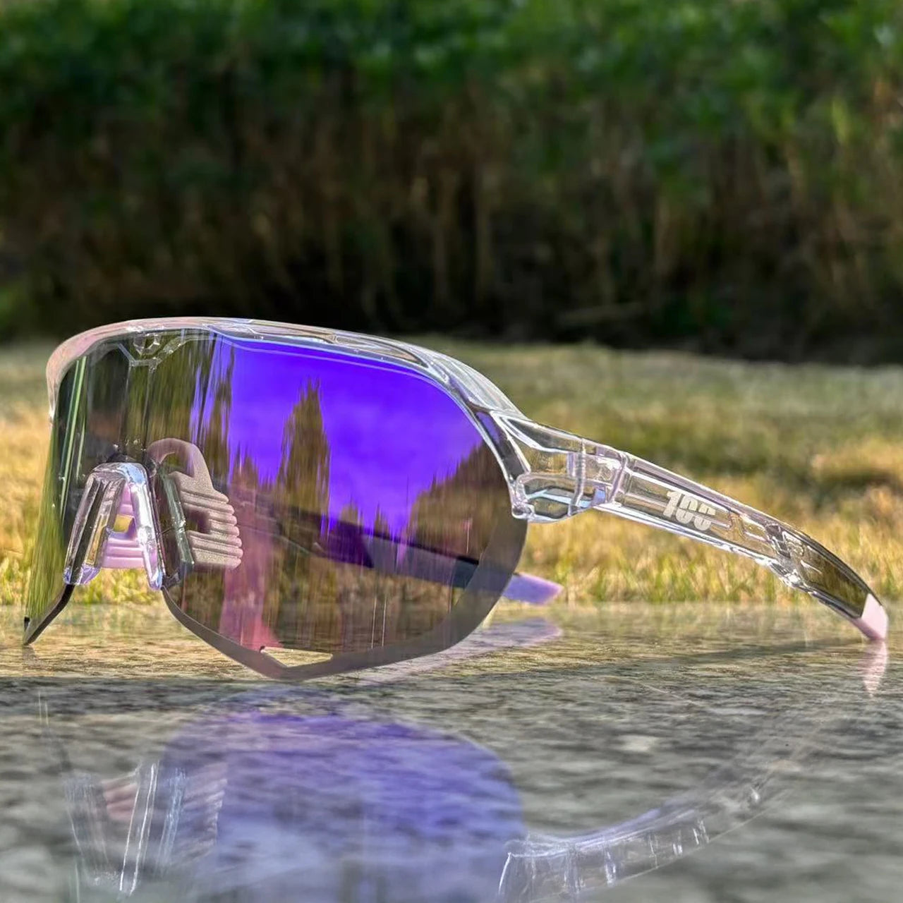 100er Radfahren Sonnenbrillen UV400 Fahrrad Brille Herren Blau Sport Frau Radfahren Brillen Outdoor MTB Brille Fahrrad Brille