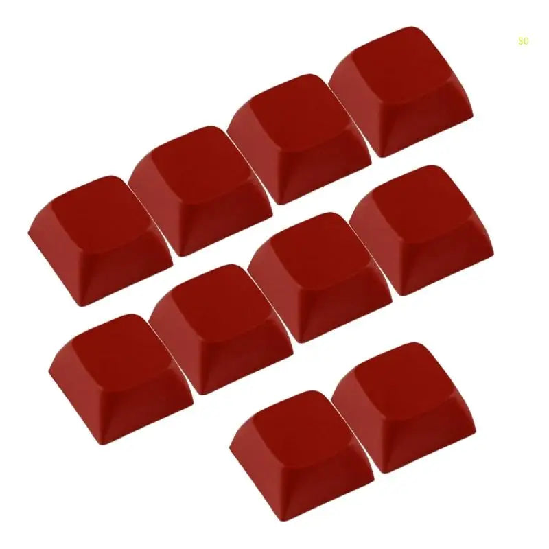 10PCs 1U XDA Profil Keycap Set Multi Farbe PBT Blank Tastenkappen Mechanische Tastatur Installation Dropshipping