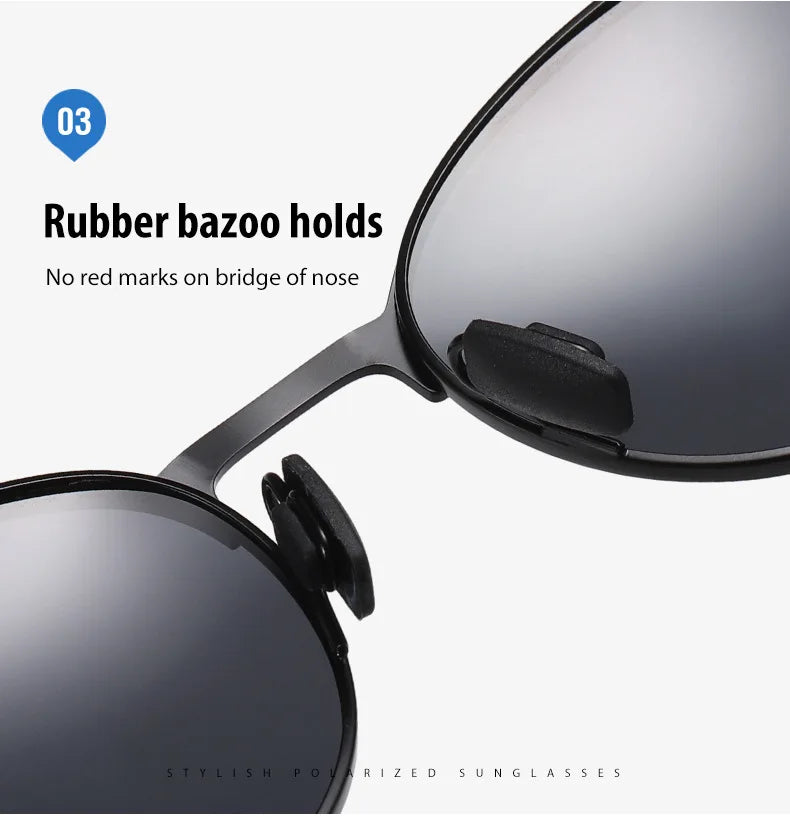 Polarisierte Sonnenbrille Fahren UV400 Schutz Sport Unisex Metall Brille Mode Blenden Halbrahmen Männer Fahrrad T522