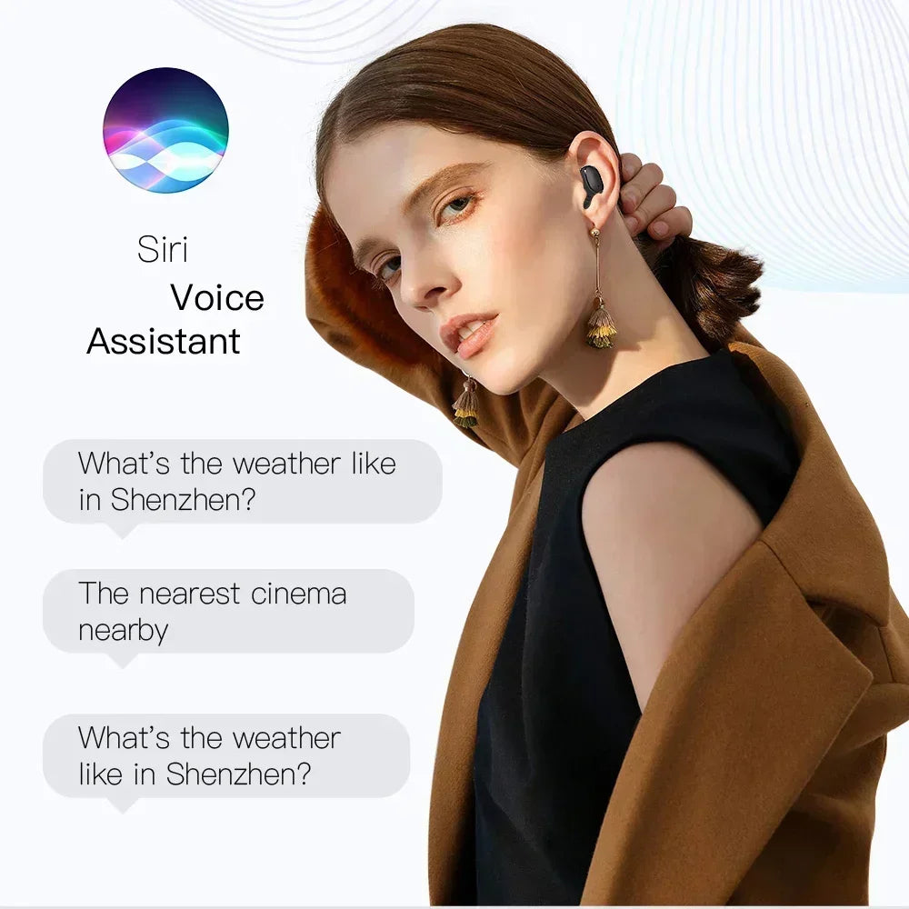 E6S Drahtlose Bluetooth-Kopfhörer TWS Bluetooth-Headset Drahtlose Ohrhörer Ohrhörer mit Geräuschunterdrückung und Mikrofon-Kopfhörer