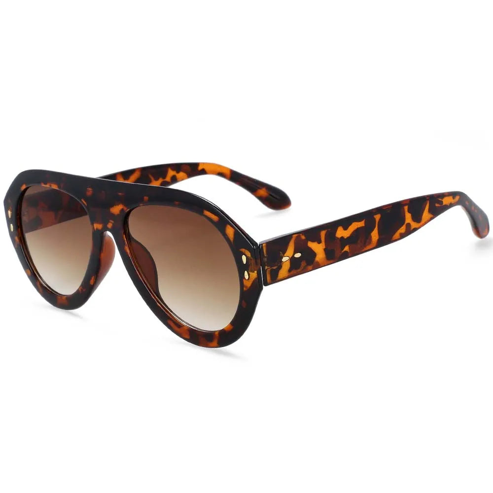 54235 Übergroße Sonnenbrille Mode Männer Frauen Marke Goggle Shades Uv400 Vintage Brille
