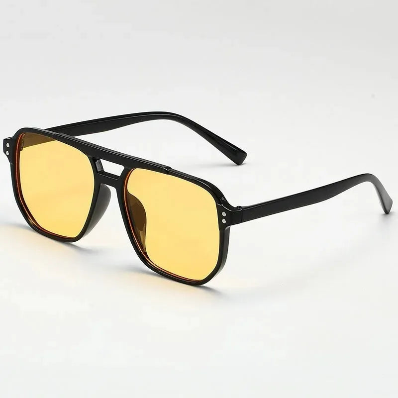 Vintage Männer Frauen Große Sonnenbrille Männer Platz Shades Unisex Sonnenbrille Schwarz Objektiv Männlich Weiblich Sonnenbrille UV400 Gläser
