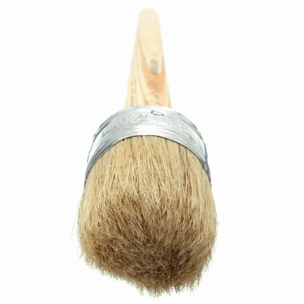 Neue Bürste für den Heimgebrauch Holzgriff Malerei Wachs pinsel 185mm lange runde Borste Kreide Ölfarbe Durchmesser