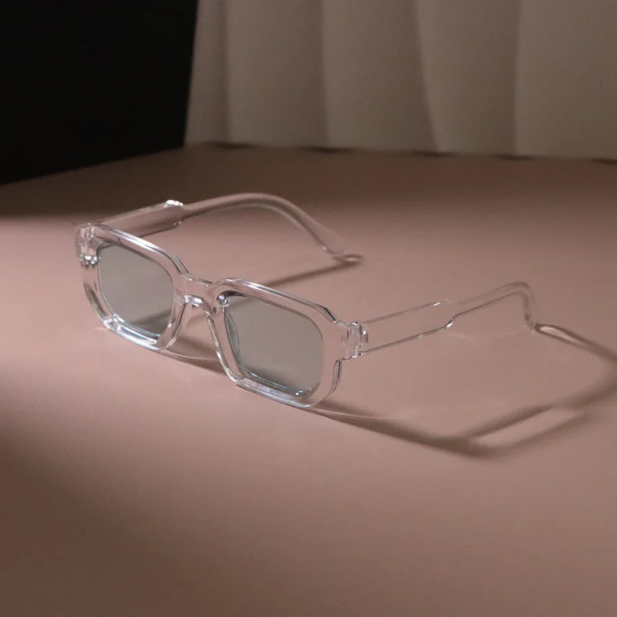 Neue rechteckige Sonnenbrille Frauen Männer luxuriöse Marke Designer lässige Sonnenbrille weibliche männliche Kunststoff Persönlichkeit Outdoor-Brillen