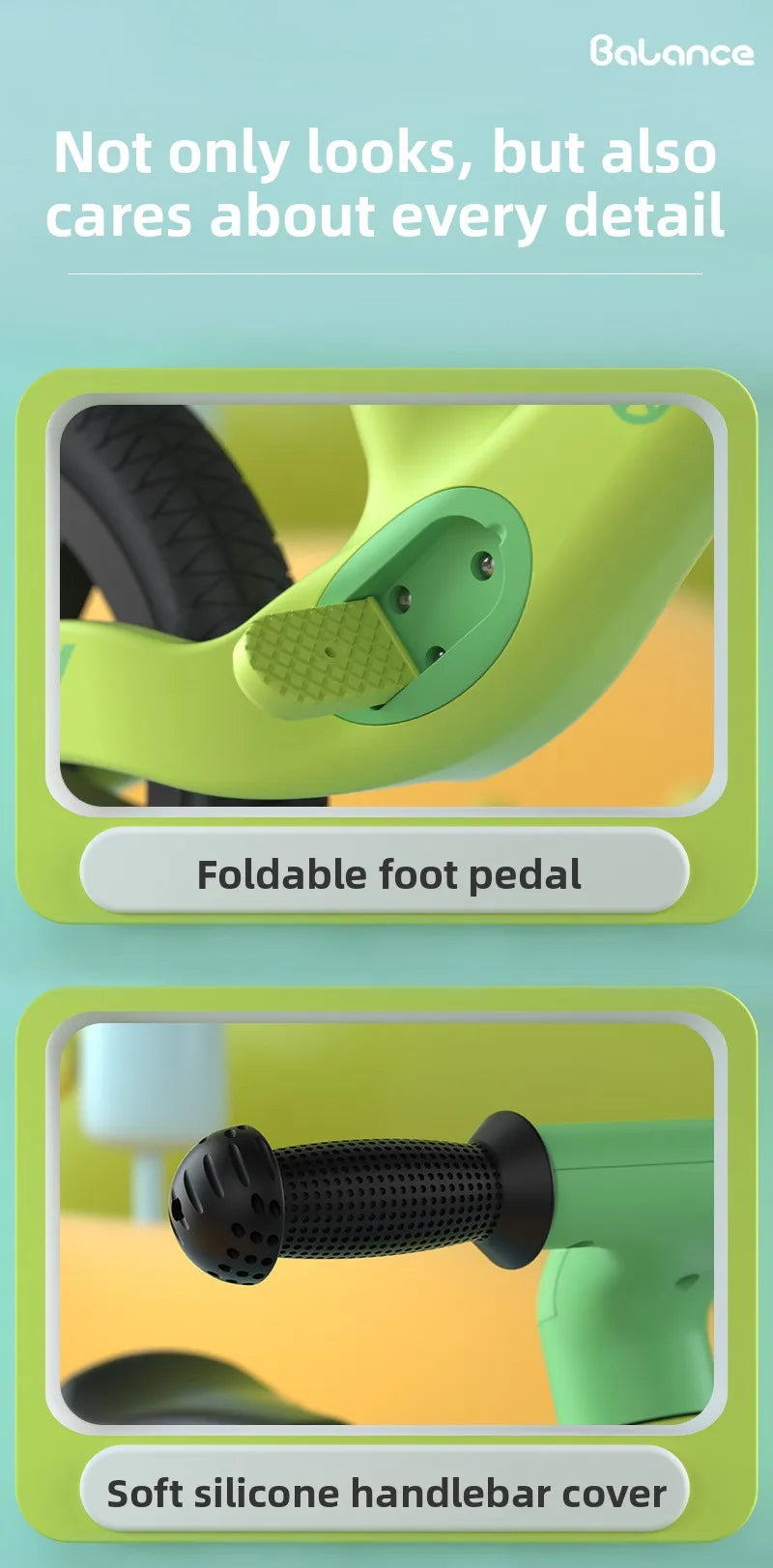 Laufrad für Kinder ohne Pedale, Schiebefahrrad für Babys, Schiebefahrrad für Kinder, Fahrrad