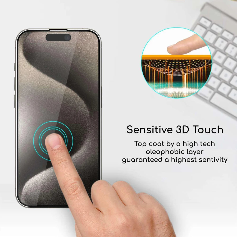 Klarglas folie für iPhone 17 16 15 Pro Max Displays chutz folie für iPhone 11 12 13 14 15 Pro gehärtetes Glas iPhone 13 Mini 16 Plus Glass