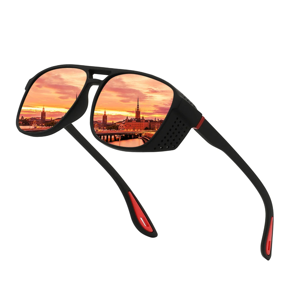 Outdoor-Sportbrillen, stilvolle Angel- und Fahrradbrillen für Herren, UV400-Sonnenbrillen, Retro-polarisierte Sport-Sonnenbrillen zum Einkaufen im Freien