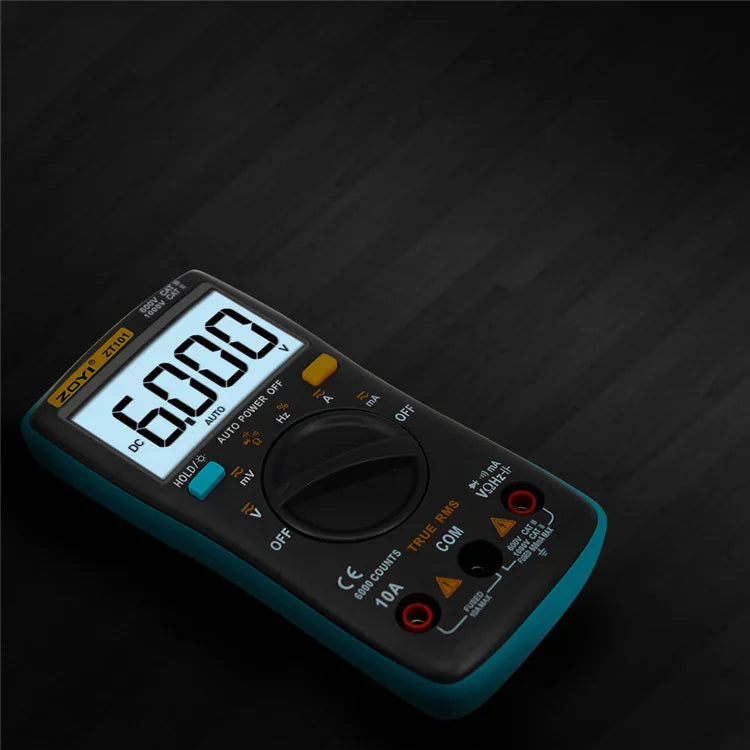 ZOYI Pocket Automatik Range Digitalmultimeter ZT101 Tragbare Taschenuhr, Werkzeugkasten mit Uhr