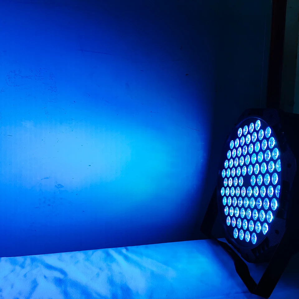 Neue 80 W Upgrade 54 Par Licht LED Bühne Party Lichter flache Par Strobe Dmx512 Steuerung RGB 3In1 Farben für DJ Disco Hochzeit Weihnachten