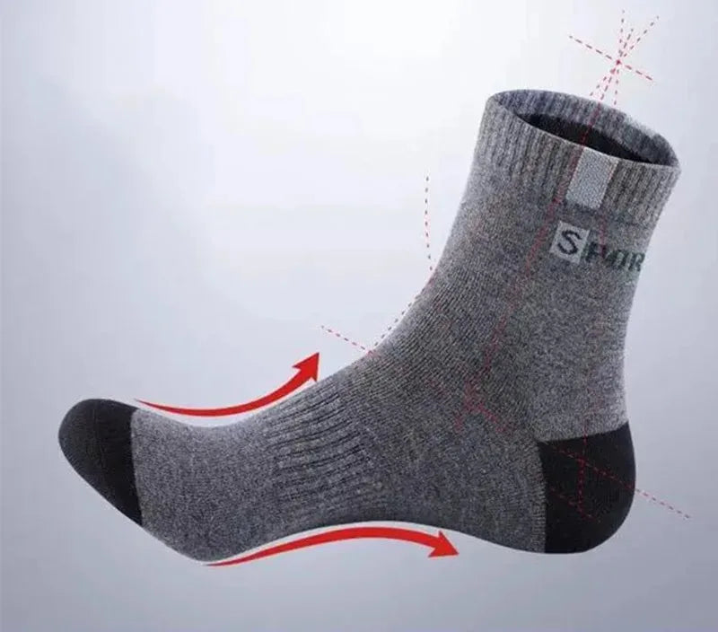 10/5/3pairs Atmungsaktive Con Sport Strümpfe Männer Bambus Faser Herbst und Winter Männer Socken Schweiß Absorption Deodorant business Sox