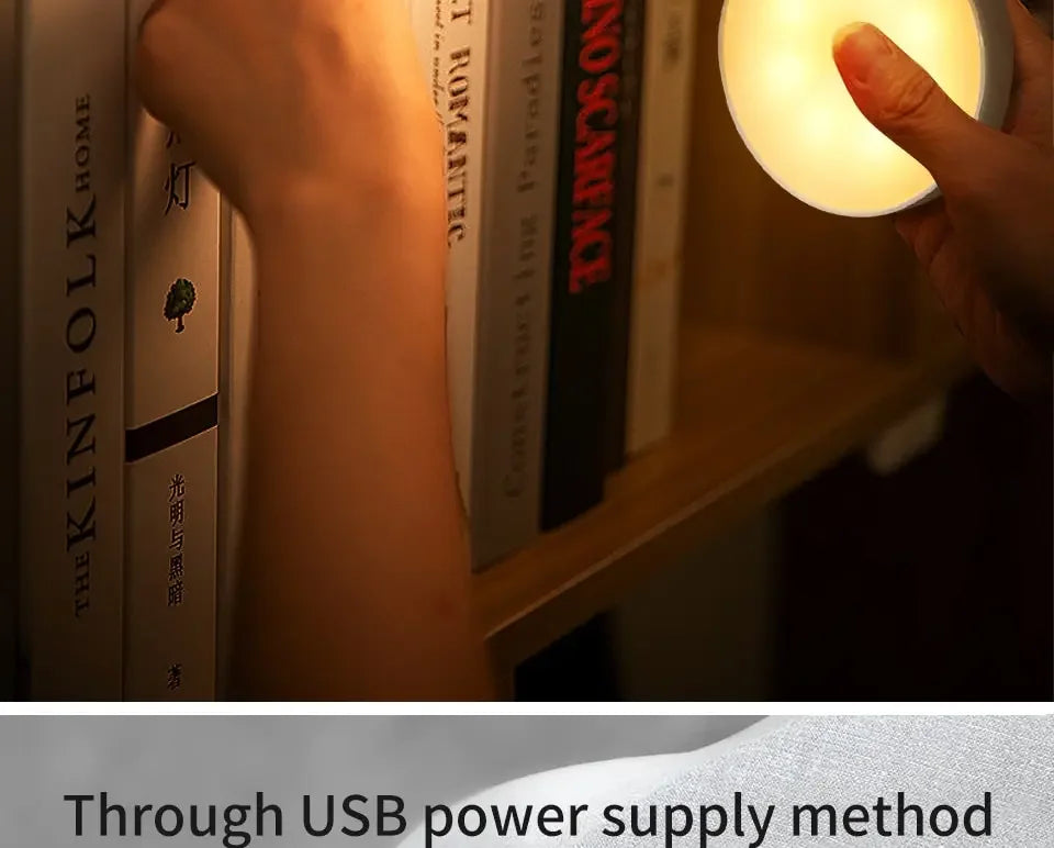 LED-Unterschrankleuchten mit Bewegungsmelder, Nachtlicht, wiederaufladbar, kabellose USB-Lampe für Treppen, Schrank, Küche, Schlafzimmer, Flur