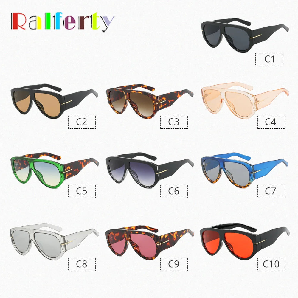 2025 Übergroße Piloten-Sonnenbrille für Damen und Herren UV-Schutz Stilvolle Eyewear Dickrahmige Einzigartige Luxus-Designer-Sonnenbrille