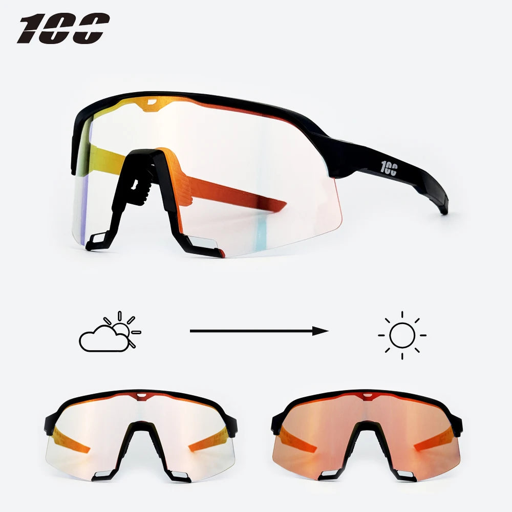 100 Radfahren Sonnenbrillen UV400 TR90 Sport Fahrrad Brille MTB Mountainbike Angeln Wandern Reiten Brillen für Männer Frauen Sport