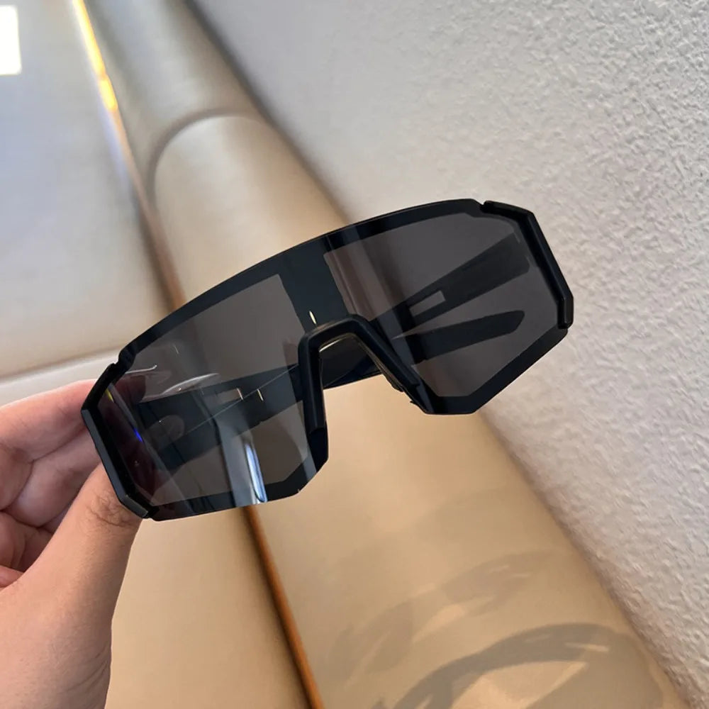 UV Sandproof Radfahren Sonnenbrille Klare Anti Strahlung Objektiv Outdoor Sport Brille Schutz Übergroße Winddichte Gläser