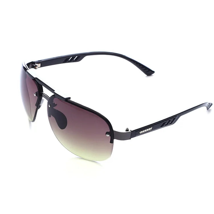 2025 neue Sonnenbrille UV 400 Vintage Punk Randlose Rechteck Männer Mode Gläser Trendy Kleine Rahmen Sonnenbrille Rahmenlose Brillen
