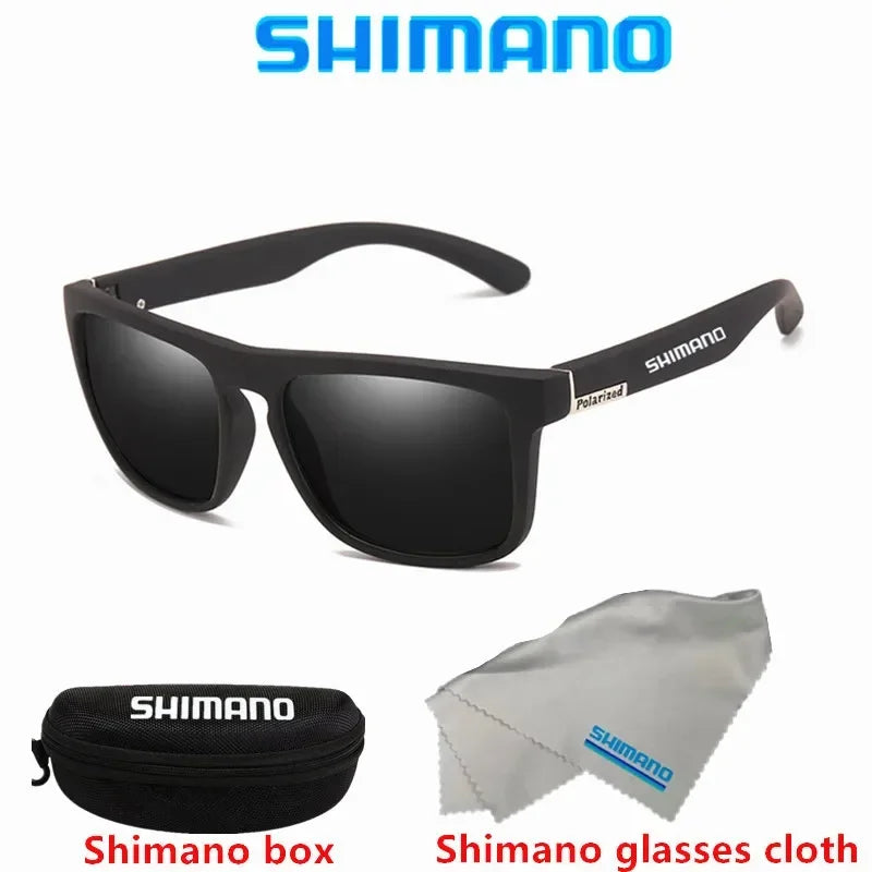 Klassische quadratische polarisierte Unisex-Outdoor-Sport-Sonnenbrille zum Angeln, Jagen, Radfahren, Fahren, Bergsteigen, UV400, blendfrei