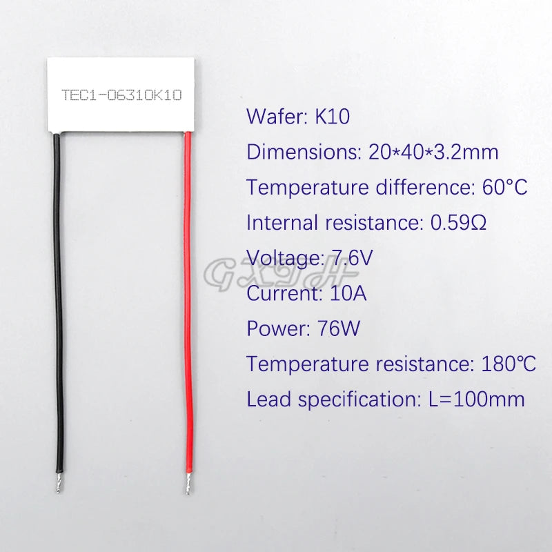 TEC1-06310 Super elektronische kälte film Peltier Seebeck reaktion film ultra-niedrigen temperatur 20*40mm