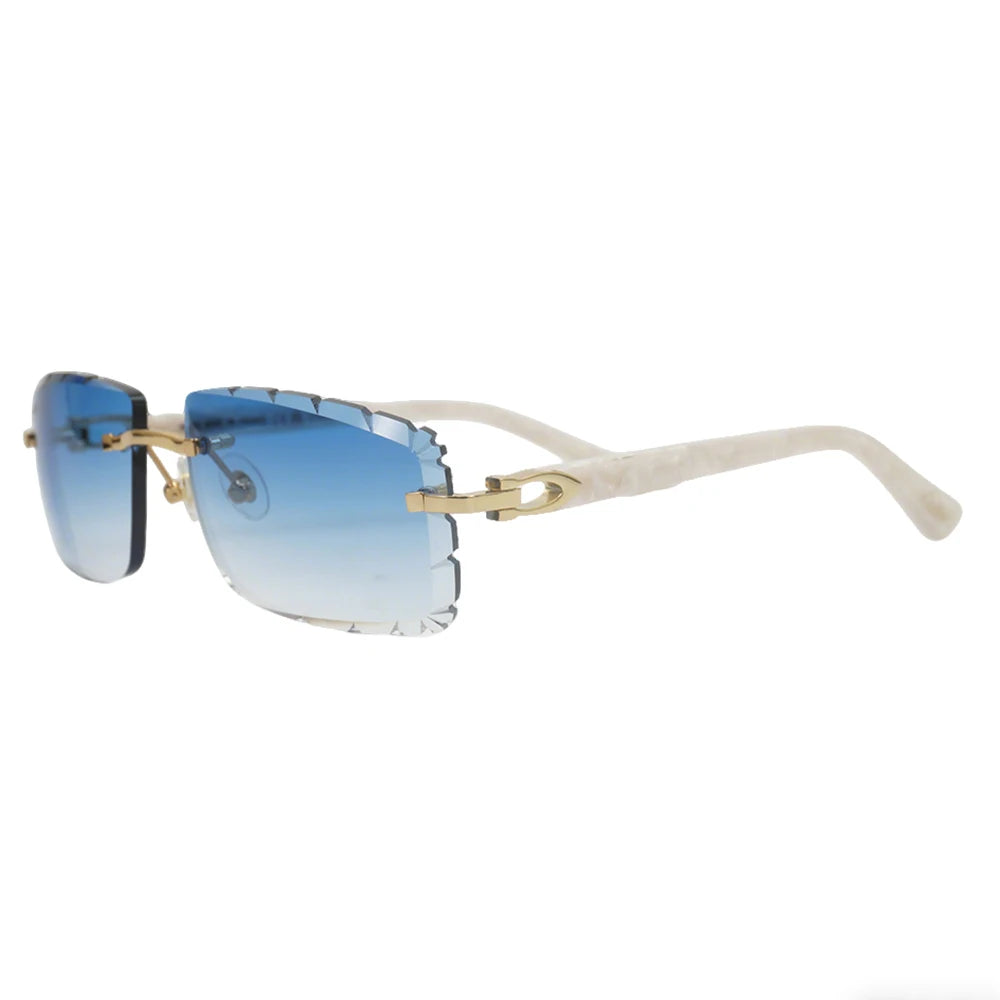 Sonnenbrille mit schlanken Metallrahmen: UV400-Schutz, trendiges Design für den täglichen und draußenbereich, schlanke Metall-Sonnenbrille