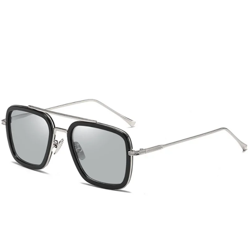 Sph-0,5-0,75-1,0 bis-6 Mode Metall Stil für Frauen Sonnenbrillen Männer quadratische Marke Design Sonnenbrille