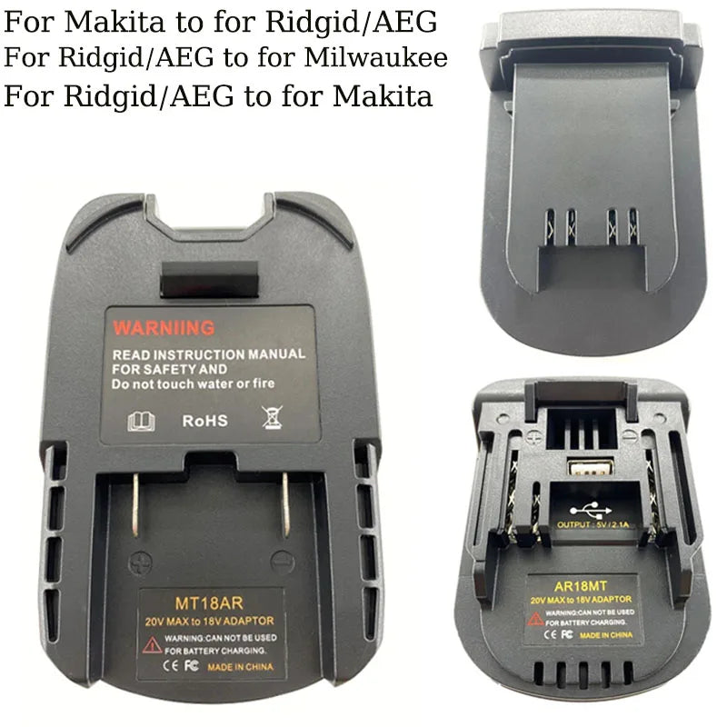 Batterie-Adapter-Konverter für Makita zu für RIDGID AEG, für Ridgid/AEG zu für Makita, für Ridgid/AEG zu für Milwaukee Power Tool