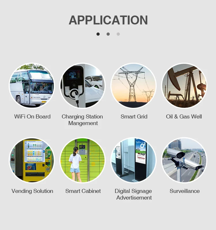 Qixiang Din Rail Industrial Wireless 4g Celullar Router mit Dual-SIM-Kartens teck platz rs232 rs485 für iot m2m Anwendung