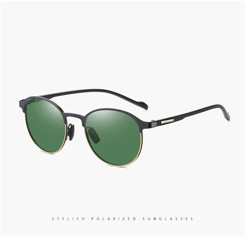 Polarisierte Sonnenbrille Fahren UV400 Schutz Sport Unisex Metall Brille Mode Blenden Halbrahmen Männer Fahrrad T522