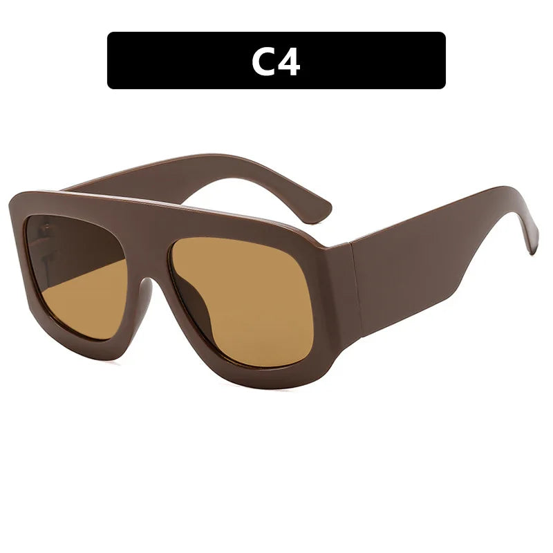 Übergroße quadratische Sonnenbrille für Männer und Frauen, 2025, neueste Mode, trendige INS-Partybrille, Unisex, stilvolles Accessoire, Freundschaftsgeschenke